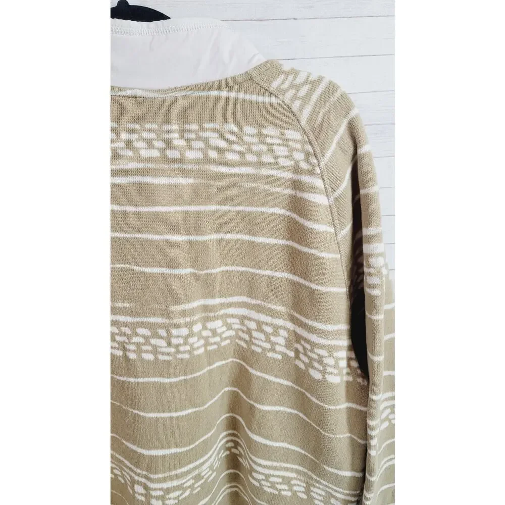 The North Face Gordon Lyons ¼-Zip in Kipling Tan Stripe, sz XXL